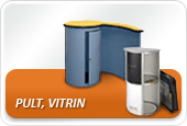 Pult, vitrin